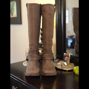 Frye,Smoked leather, pre-worn, size 7